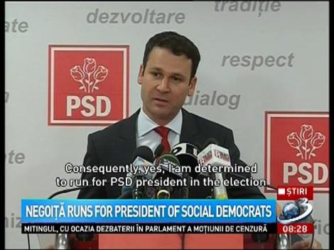 Negoiţă runs for president of Social Democrats