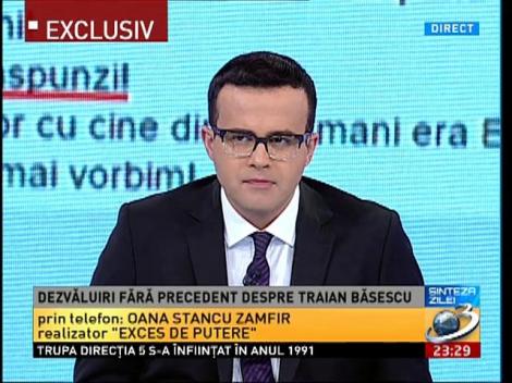 Sinteza zilei. Dezvăluiri fără precedent despre Traian Băsescu