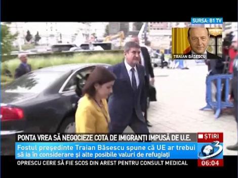 Ponta vrea să negocieze cota de imigranţi impusă de U.E.