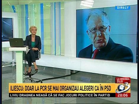 Iliescu: Doar la PCR se mai organizau alegeri ca în PSD