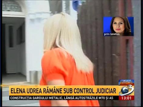 Elena Udrea rămâne sub control judiciar