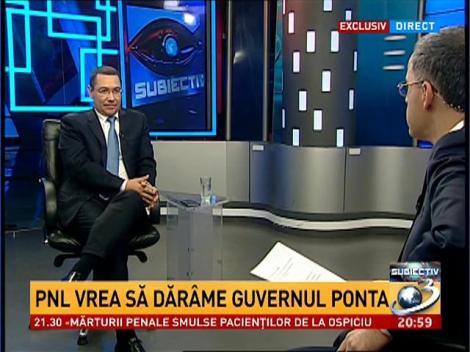 Ponta: Probabil că m&acirc;ine la moţiune vor fi sub 200 de voturi