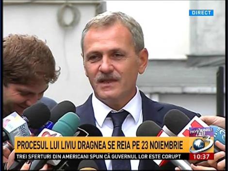 Procesul lui Liviu Dragnea se reia pe 23 noiembrie