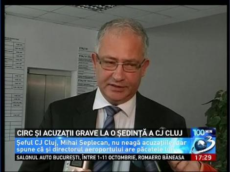 Circ şi acuzaţii grave la o şedinţă a CJ Cluj