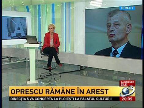 Sorin Oprescu rămâne în arest