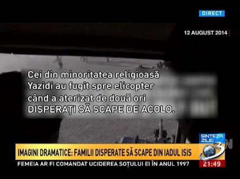 Imagini dramatice. Salvare din iadul ISIS