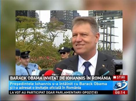 Barack Obama invitat de Iohannis &icirc;n Rom&acirc;nia