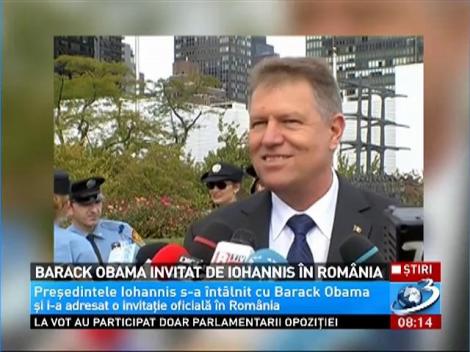 Barack Obama invitat de Iohannis în România