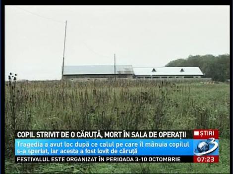 Copil strivit de o căruţă, mort &icirc;n sala de operaţii