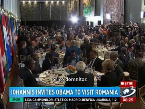 Iohannis invites Obama to visit Romania