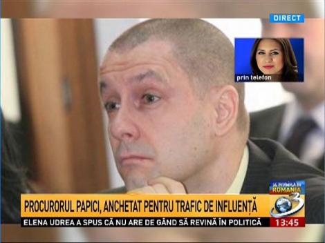 Procurorul Papici, anchetat pentru trafic de influenţă