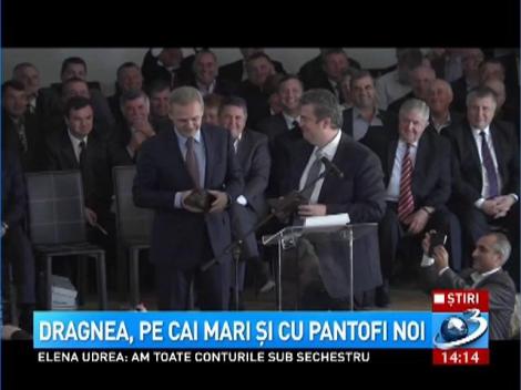 Dragnea, pe cai mari şi cu pantofi noi