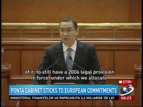 Ponta Cabinet sticks to european commitments