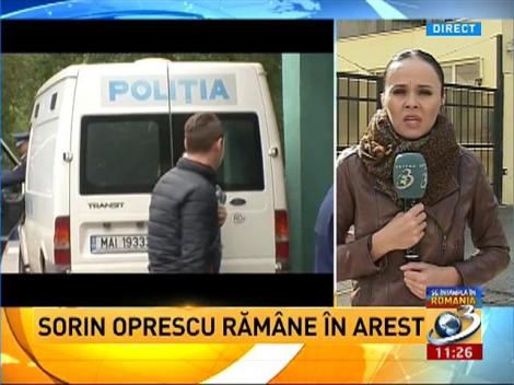 Sorin Oprescu rămâne în arest