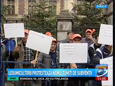 Legumicultorii protestează nemulţumiţi de subvenţii