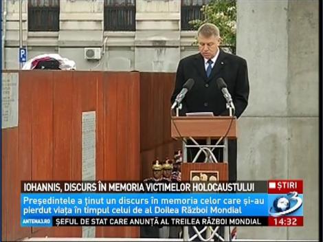 Iohannis, discurs în memoria victimelor holocaustului