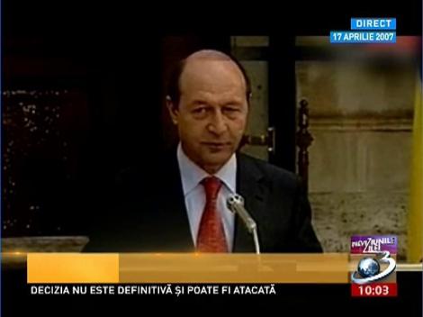 Băsescu, reclamat pentru că nu şi-a dat demisia aşa cum a promis