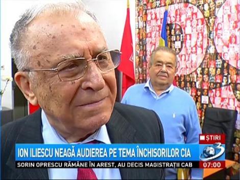 Ion Iliescu susţine că nu a fost audiat în legătură cu existenţa unor închisori CIA în România