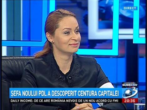 Şefa noului PDL a descoperit centura capitalei