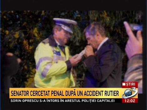 Senator cercetat penal după un accident rutier