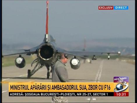 Ministrul Apărării şi Ambasadorul SUA, zbor cu F16