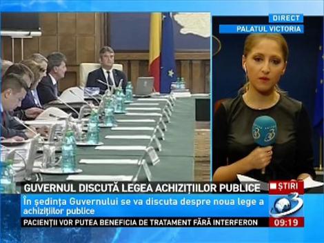 Guvernul discută legea achiziţiilor publice