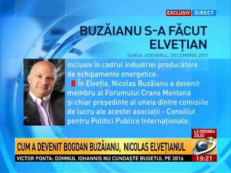 La Ordinea Zilei: Cum a devenit Bogdan Buzăianu, Nicolas elveţianul