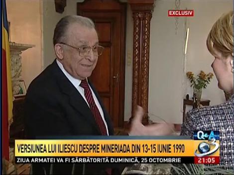 Exclusiv! Versiunea lui Iliescu despre Mineriada din 13-15 iunie 1990