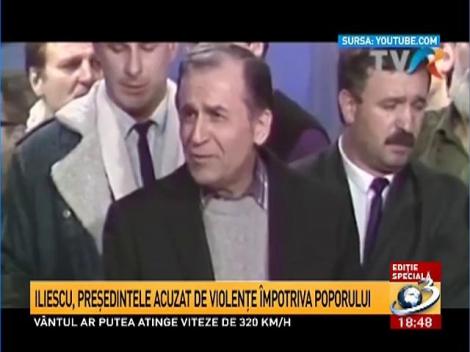 Ion Iliescu, preşedintele acuzat de violenţe &icirc;mpotriva poporului
