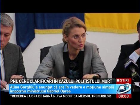 Liberalii cer lămuriri &icirc;n cazul poliţistului mort