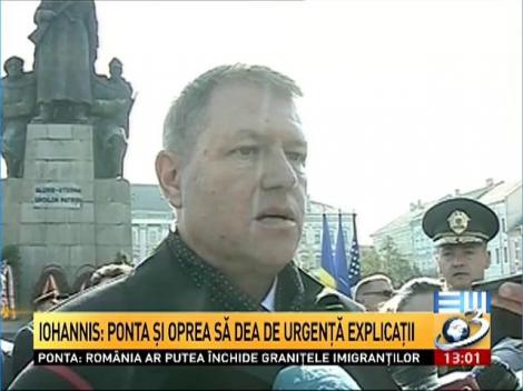 Klaus Iohannis, atac virulent la Ponta şi la Guvern