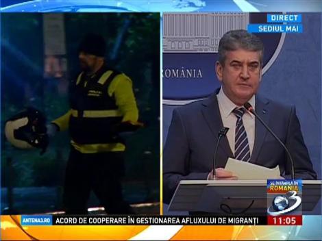 Gabriel Oprea, prima declaraţie după moartea poliţistului Bogdan Gigina