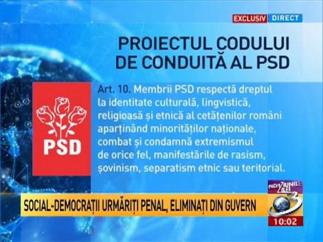 Codul de conduită PSD, drastic cu penalii