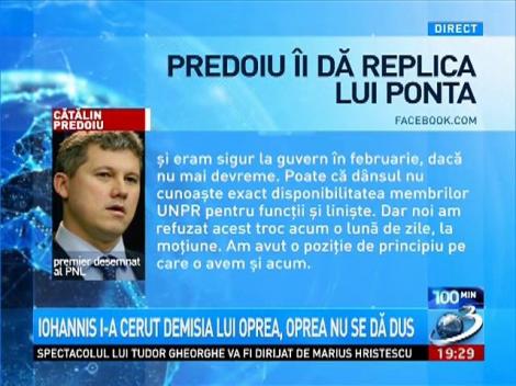 Predoiu îi dă replica lui Victor Ponta