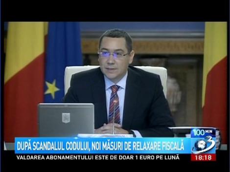 Ponta îl fentează pe Iohannis şi mai scade nişte impozite