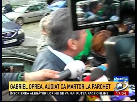 Gabriel Oprea, audiat ca martor la Parchet