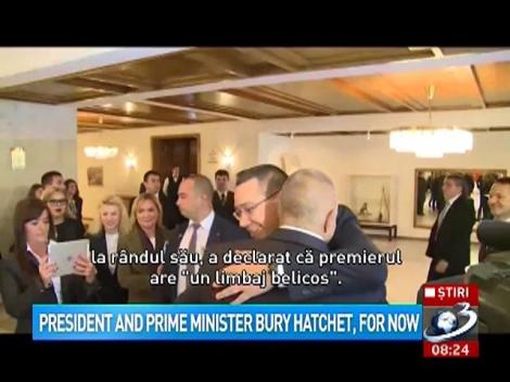 President and prime minister bury hatchet, for now