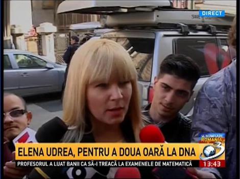 Elena Udrea, a doua oară la DNA în aceeaşi zi