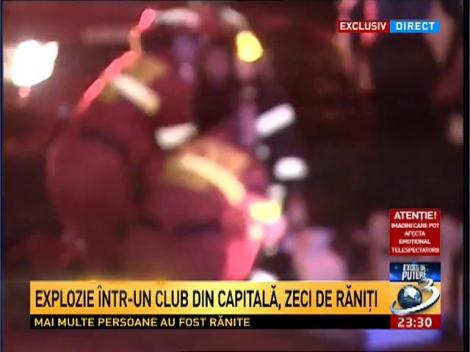 Explozie într-un club din Bucureşti. Mai multe persoane au murit