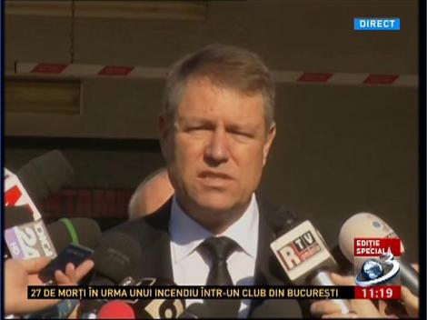 Klaus Iohannis, după vizita la Spitalul Floreasca