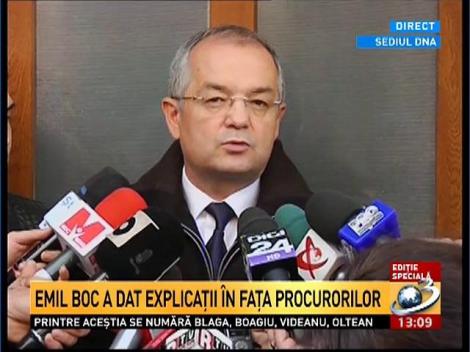 Emil Boc a ieşit de la DNA