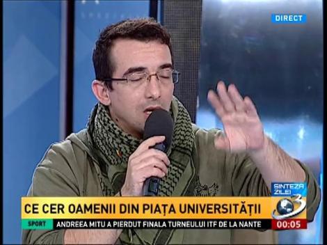 Alexandru Alexe, "Uniţi Salvăm": Top 5 mesaje scandate &icirc;n Piaţa Universităţii