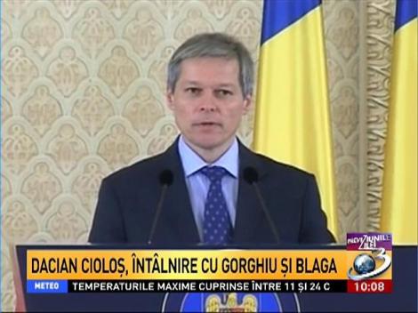 Dacian Cioloş, &icirc;nt&acirc;lnire cu Gorghiu şi Blaga