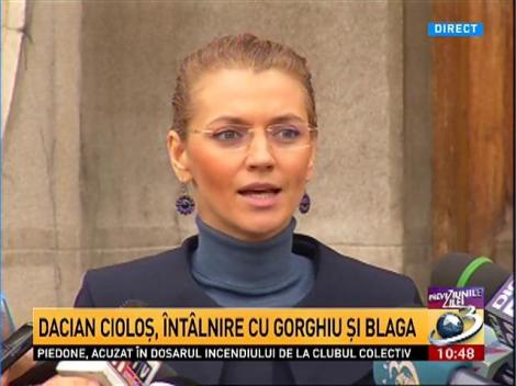 Alina Gorghiu şi Vasile Blaga, despre discuţia cu Dacian Cioloş