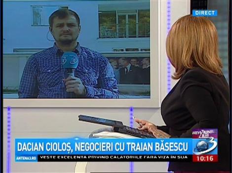 Dacian Cioloş, negocieri cu Traian Băsescu