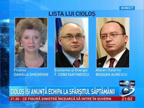 Daniel Savu: Lista cu miniştri din cabinetul Cioloş este făcută de mult timp şi este stabilită din afara ţării