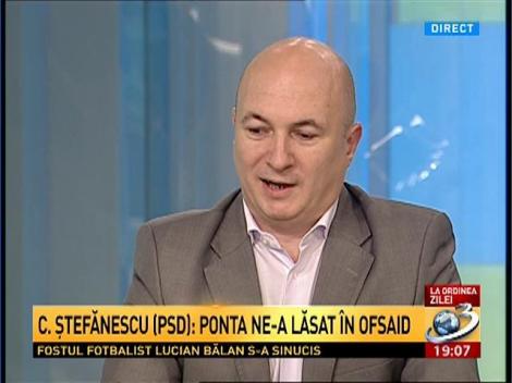 Codrin Ştefănescu: Ponta ne-a lăsat în ofsaid