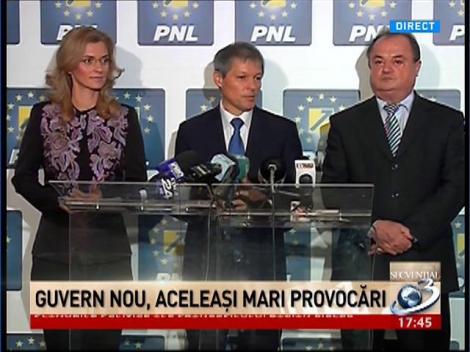 PNL susţine guvernul Cioloş şi proiectele cabinetului