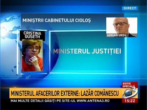 Adrian Ursu: Este un Guvern cu un IQ foarte ridicat, dar o ţară nu se conduce doar cu capacitatea intelectuală