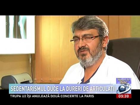 Sedentarismul duce la dureri de articulaţii